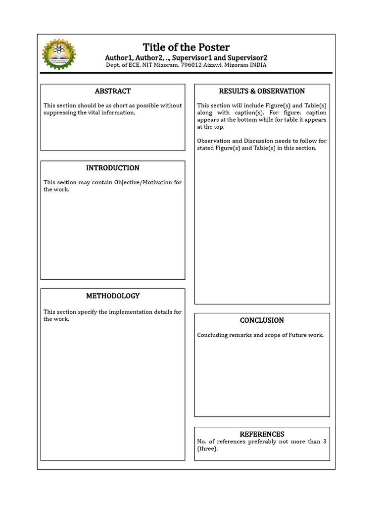 Poster Format 2019 Pdf