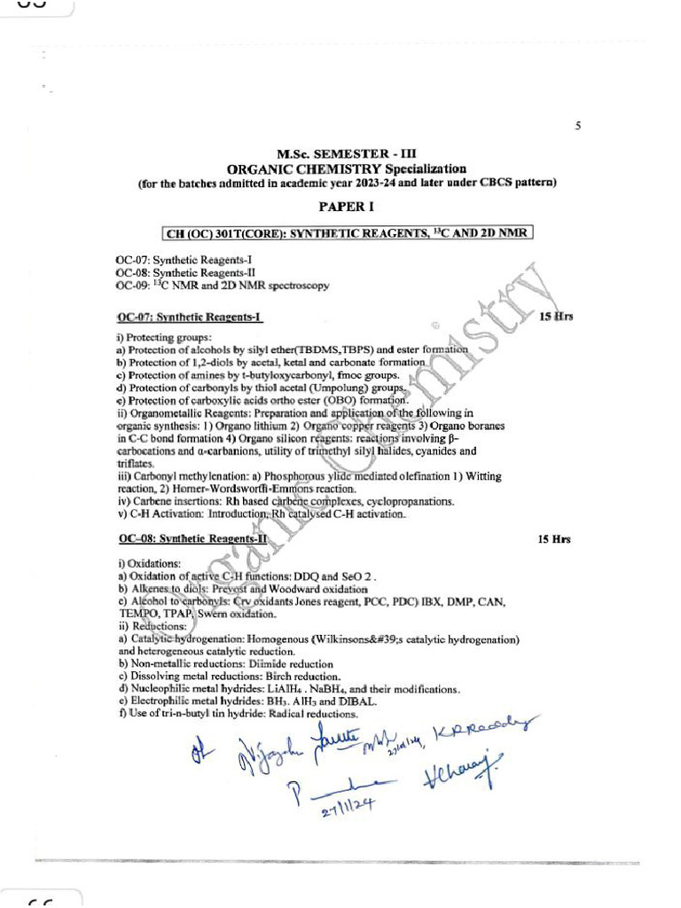 3 RD Sem Syllabus | PDF