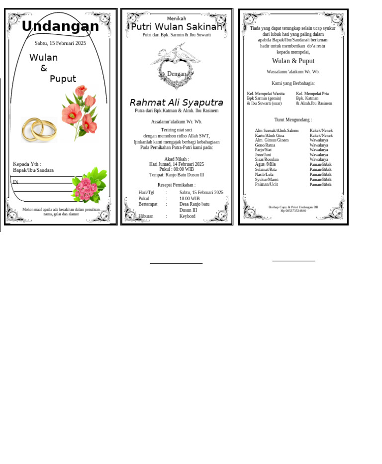Undangan Pernikahan Edit Pdf