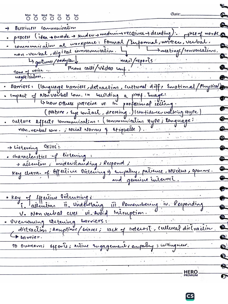 BCW Notes | PDF