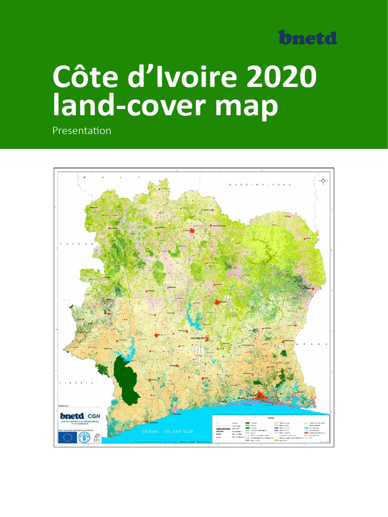 Côte d'Ivoire 2020 Land Cover Map Overview | PDF | Forests | Deforestation