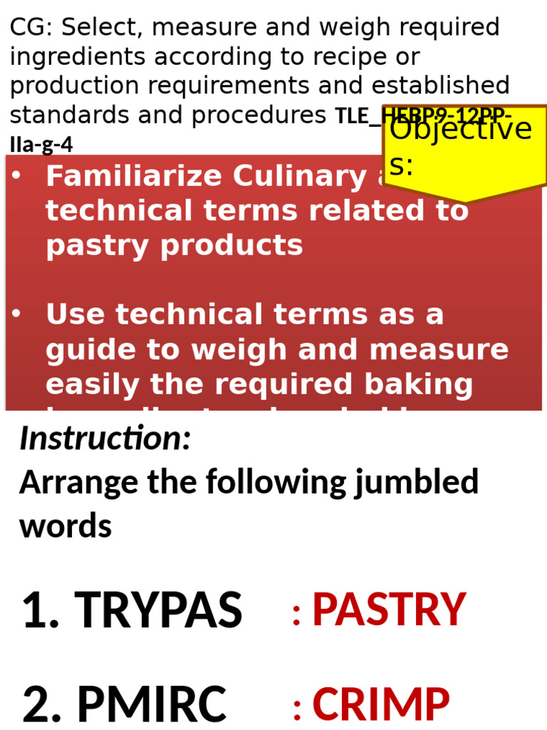Baking Terminologies | PDF | Baking | Tablespoon