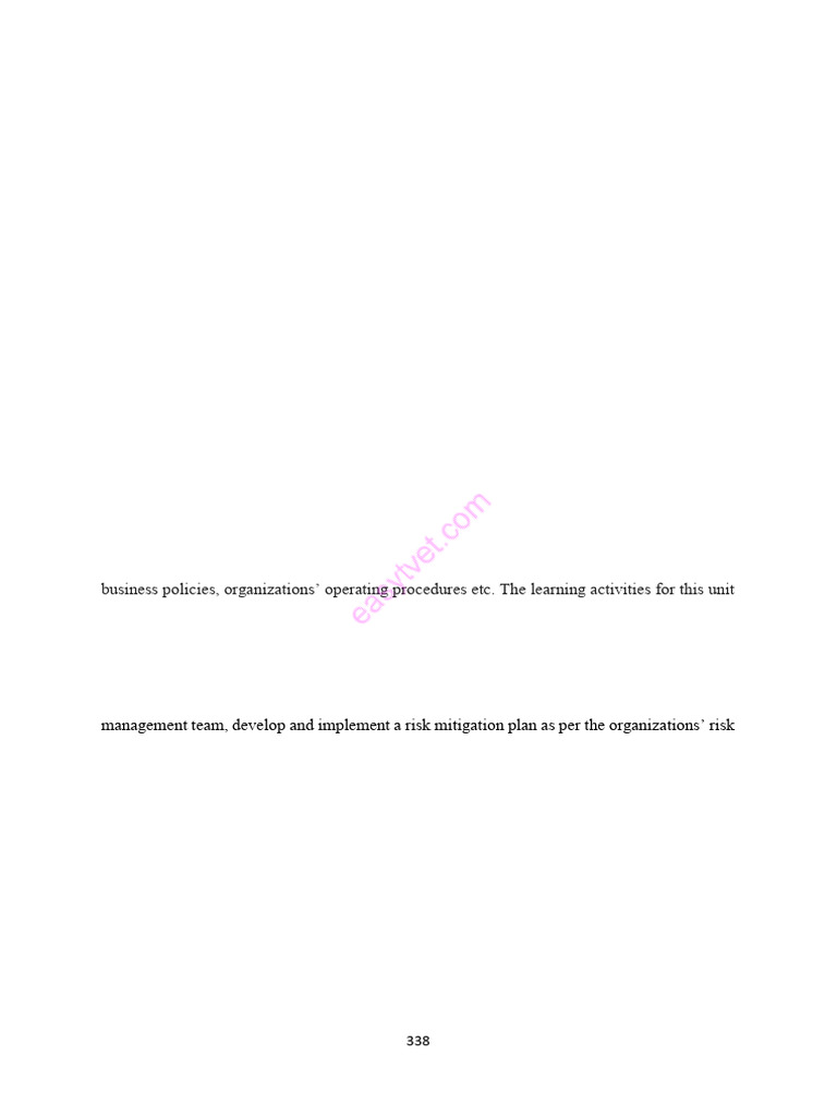 Bs Risks NOTES | PDF | Internal Control | Risk Management