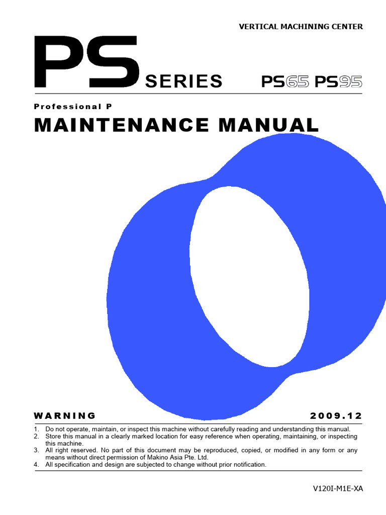 PS65 Maintenance Manual Overview | PDF | Mechanical Engineering