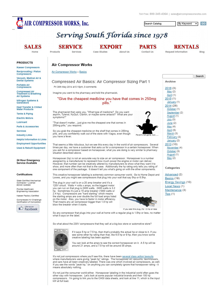 Understanding Compressor Horsepower Ratings | PDF | Horsepower | Engines