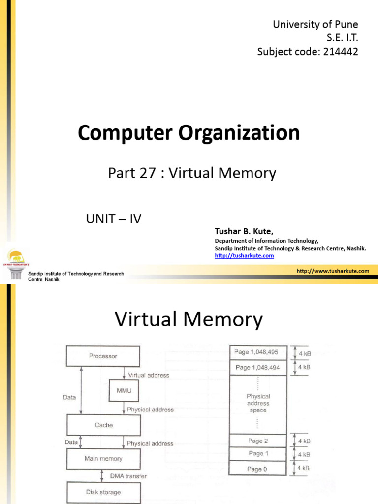 Virtual Memory Concepts in IT Education | PDF