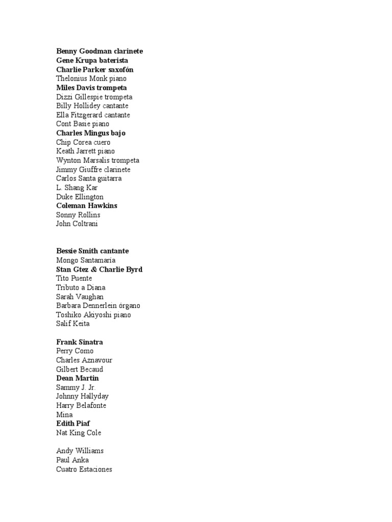Jazz Players | PDF | Art