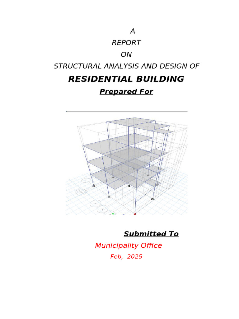 Structural Analysis of Residential Building | PDF | Strength Of ...