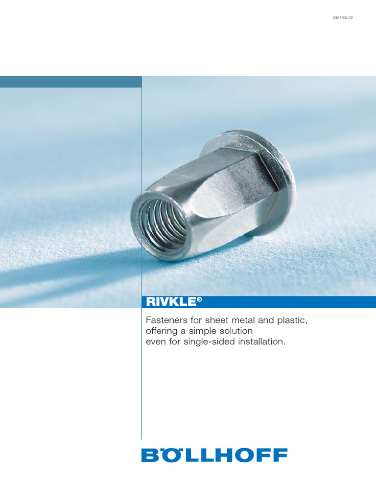 RIVKLE® Fasteners Overview and Benefits | PDF | Rivet | Screw