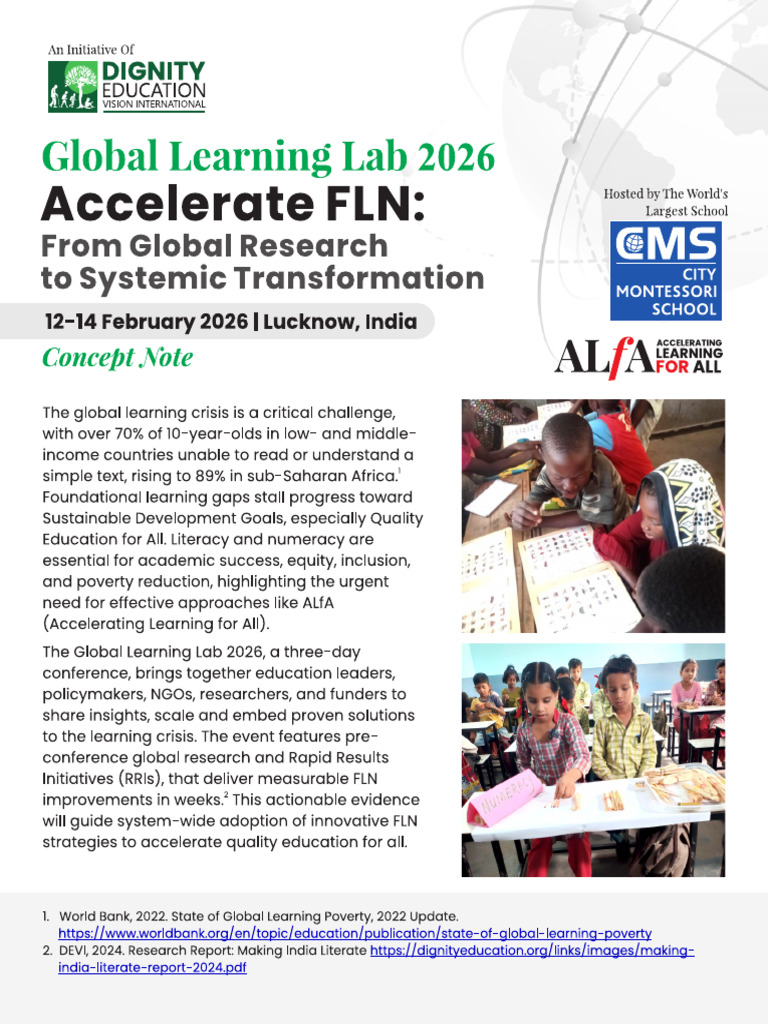 Global Learning Lab 2026 Concept Note 01 | PDF