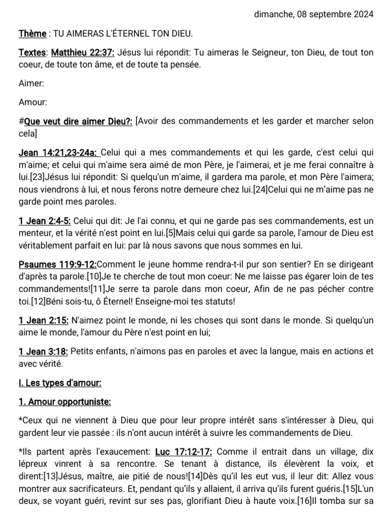 Aimer l'Éternel de tout son cœur | PDF