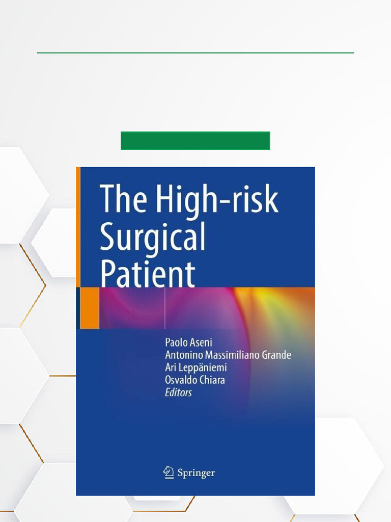 Managing High-Risk Surgical Patients | PDF | Surgery | Health Care