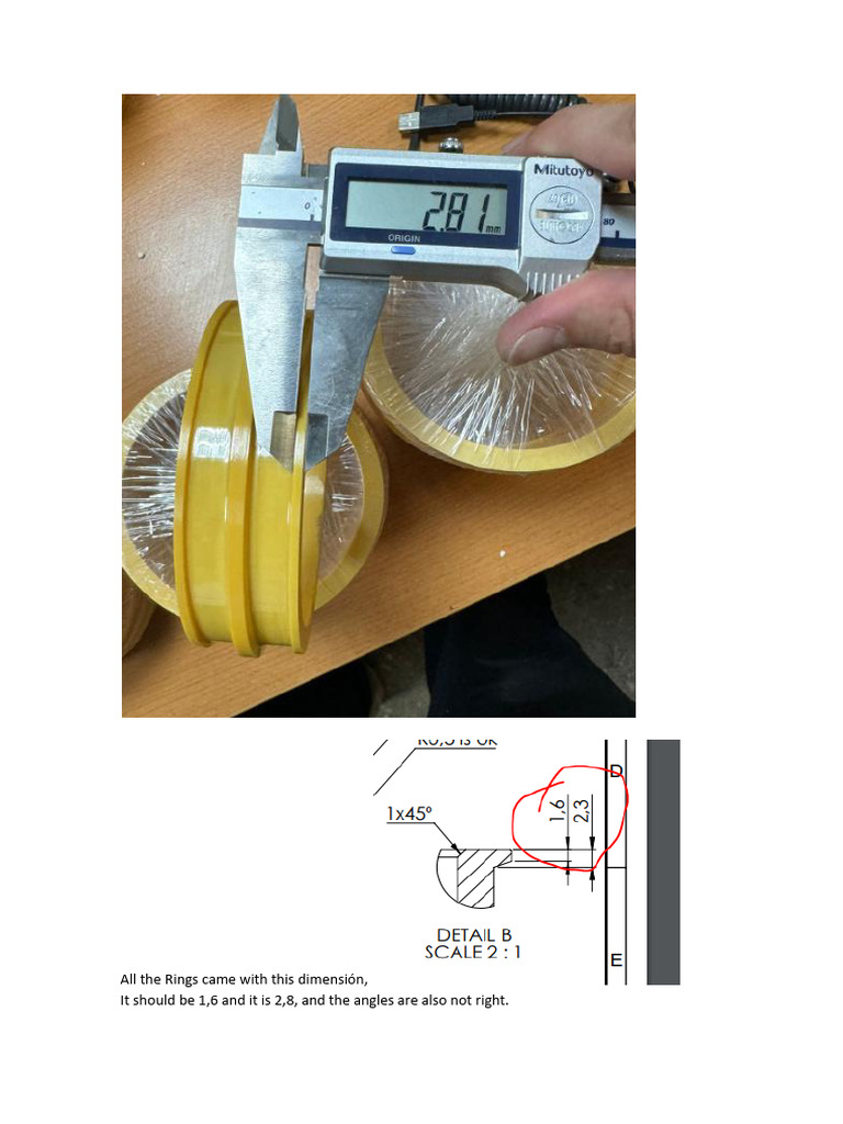 Wrong Dimensions in The Ceramic Drawing Rings. | PDF