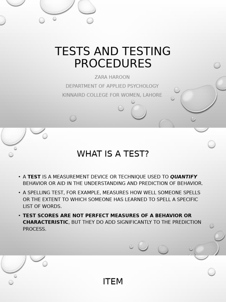 Understanding Psychological Testing Methods | PDF | Psychology ...