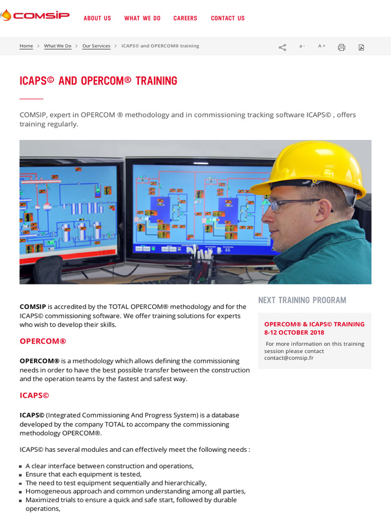 24 515 Enque Faisons Nousnos Services 2icaps and Opercom Training | PDF