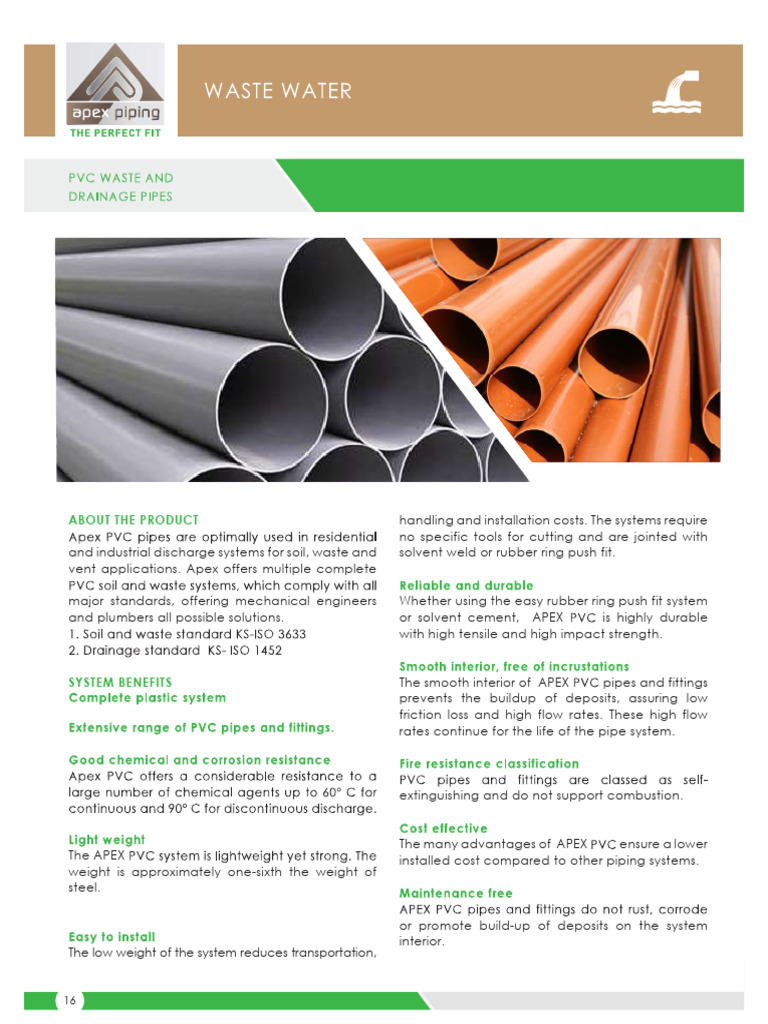 Apex PVC Pipework Solutions | PDF | Mechanical Engineering | Building ...