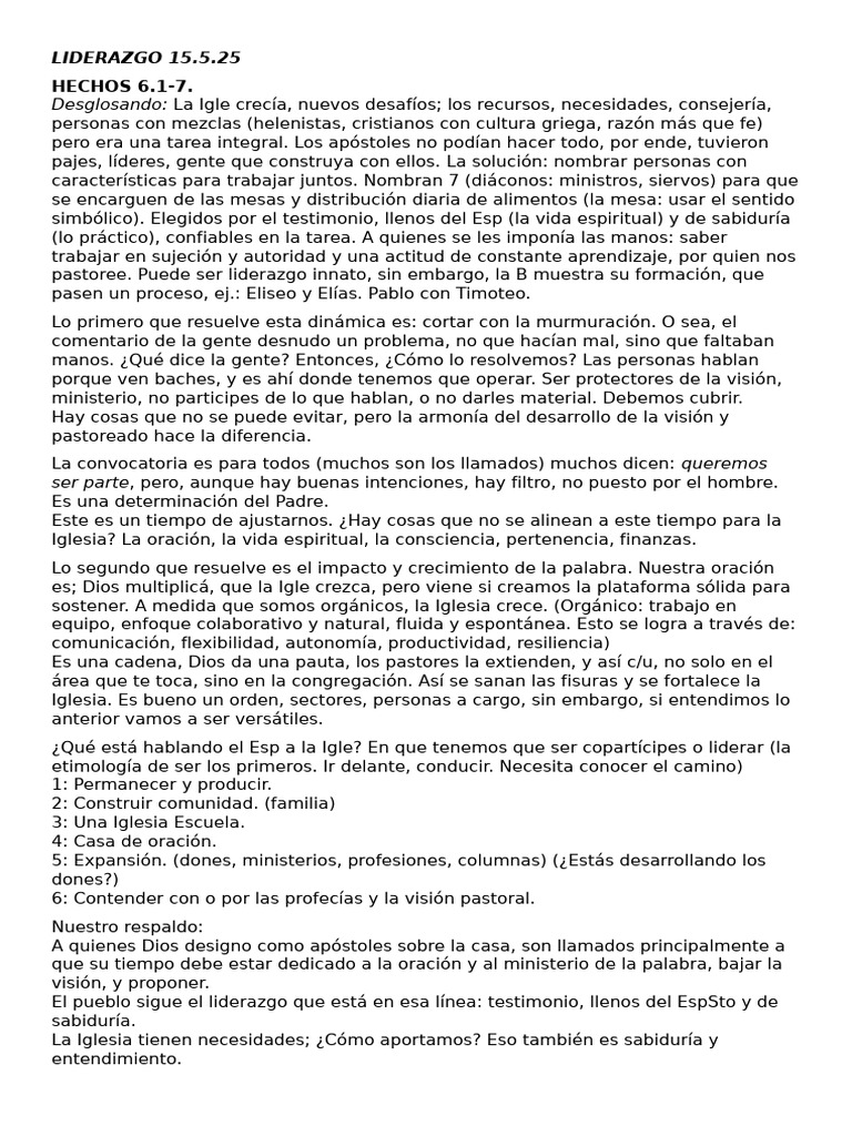 Liderazgo y Crecimiento en la Iglesia | PDF | Liderazgo