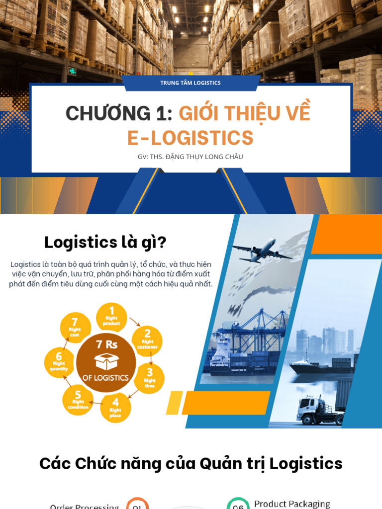 Chương 1. Giới Thiệu Về E-logistics | PDF