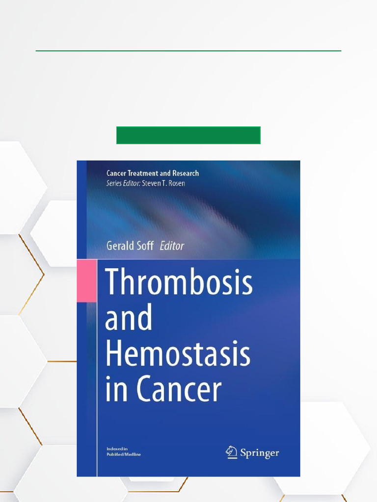 Thrombosis and Hemostasis in Cancer | PDF | Coagulation | Thrombosis