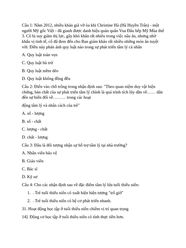 Tam Li Hoc Giao Duc | PDF