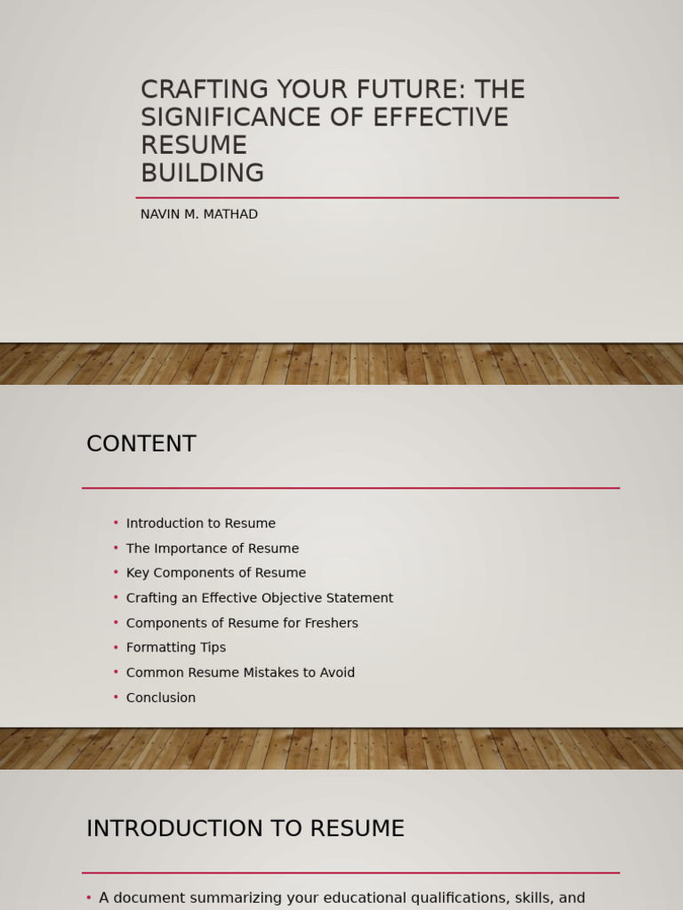 Effective Resume Building Guide | PDF | Résumé | Computing