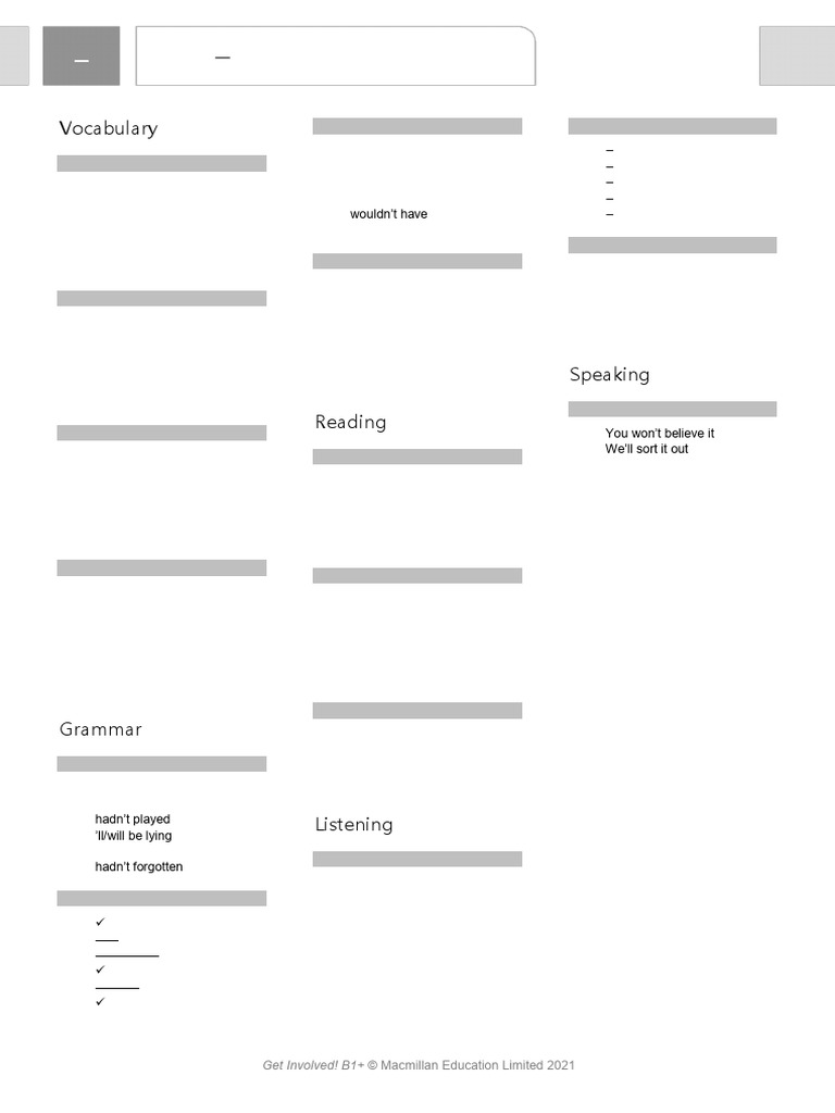 B1+ Units 1-8 Answer Key Guide | PDF