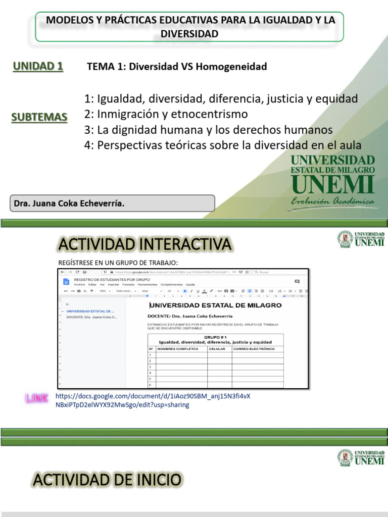 Igualdad y Diversidad en Educación | PDF | Aprendizaje | Desorden ...