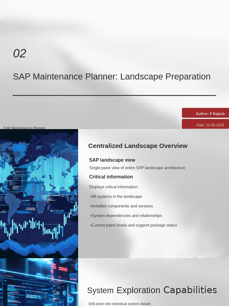 SAP Maintenance Planner Overview | PDF | System | Databases