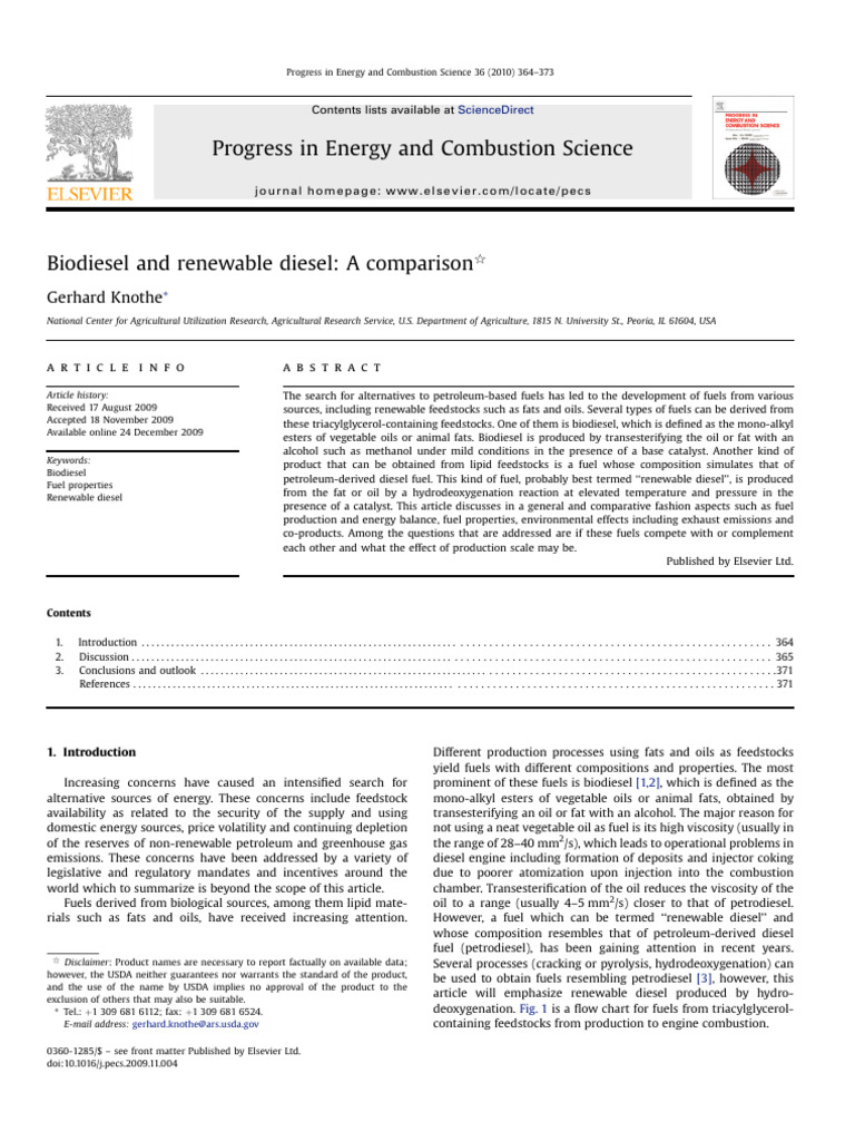 Biodiesel and Renewable Diesel | PDF | Biodiesel | Diesel Fuel