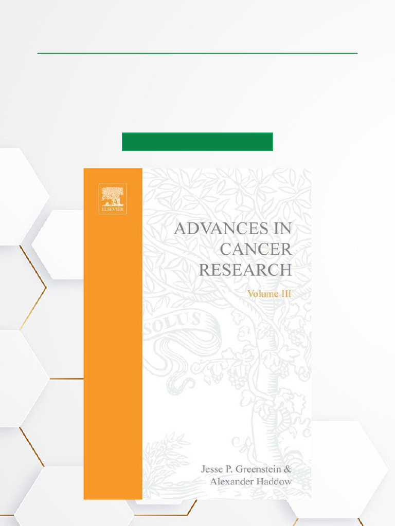ADVANCES IN CANCER RESEARCH, VOLUME 3 Textbook PDF Download | PDF ...
