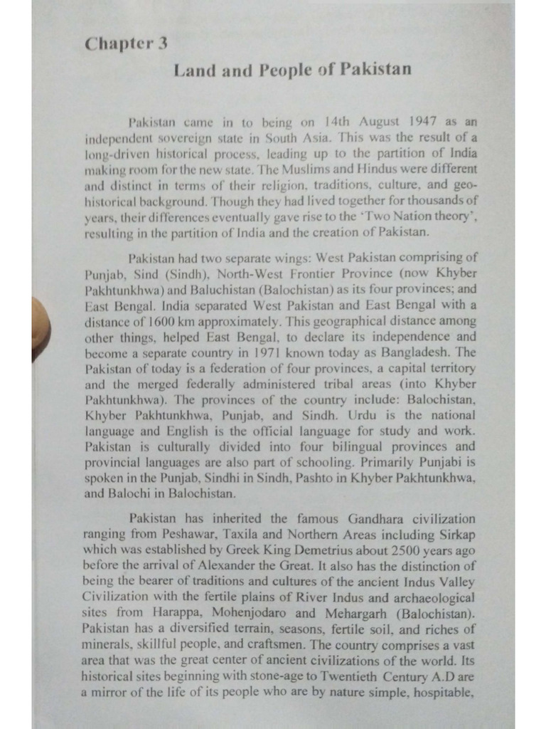 Land and People of Pakistan | PDF