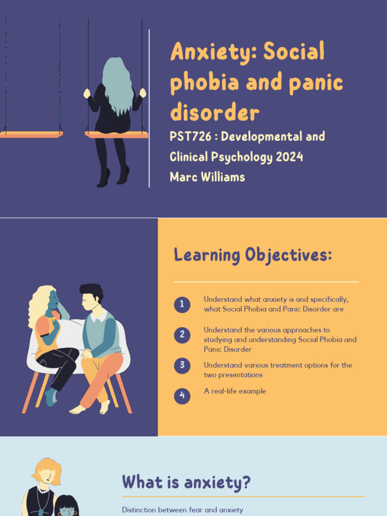 Understanding Social Phobia & Panic Disorder | PDF | Anxiety | Social ...