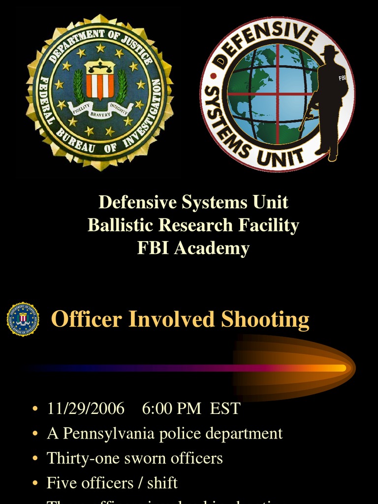 FBI Ballistics Analysis of Officer Shooting | PDF | Firearms ...