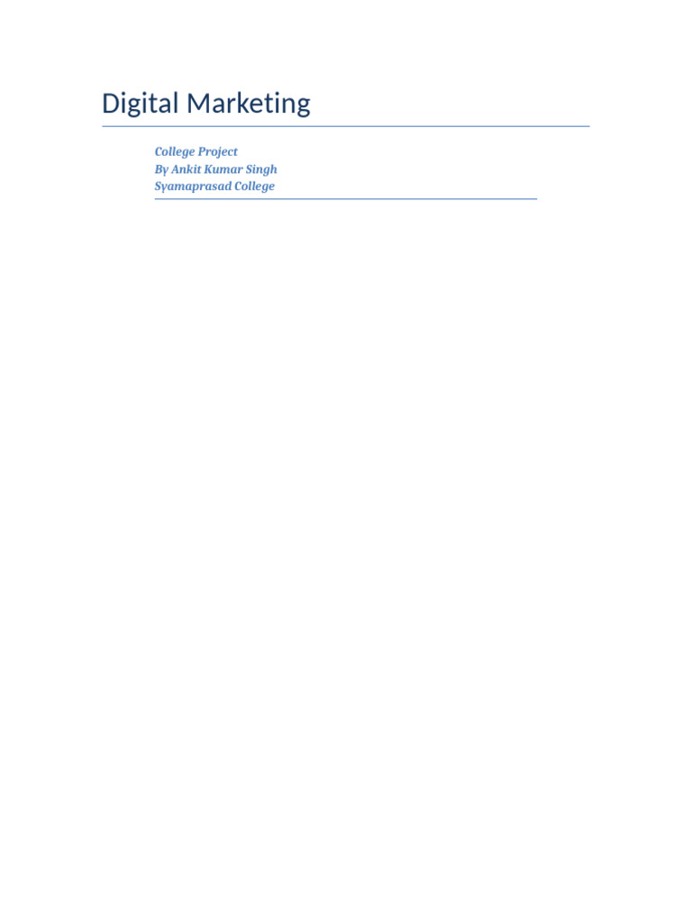 Essential Guide to Digital Marketing | PDF