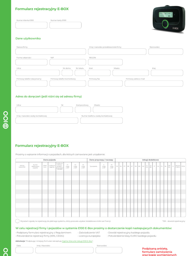 Ebox Pierwsza Rejestracja 3 | PDF