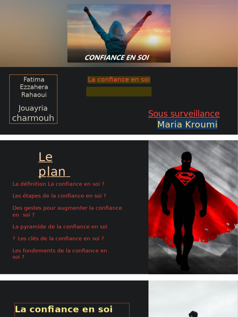 Construire la confiance en soi | PDF | Estime de soi | Psychologie sociale