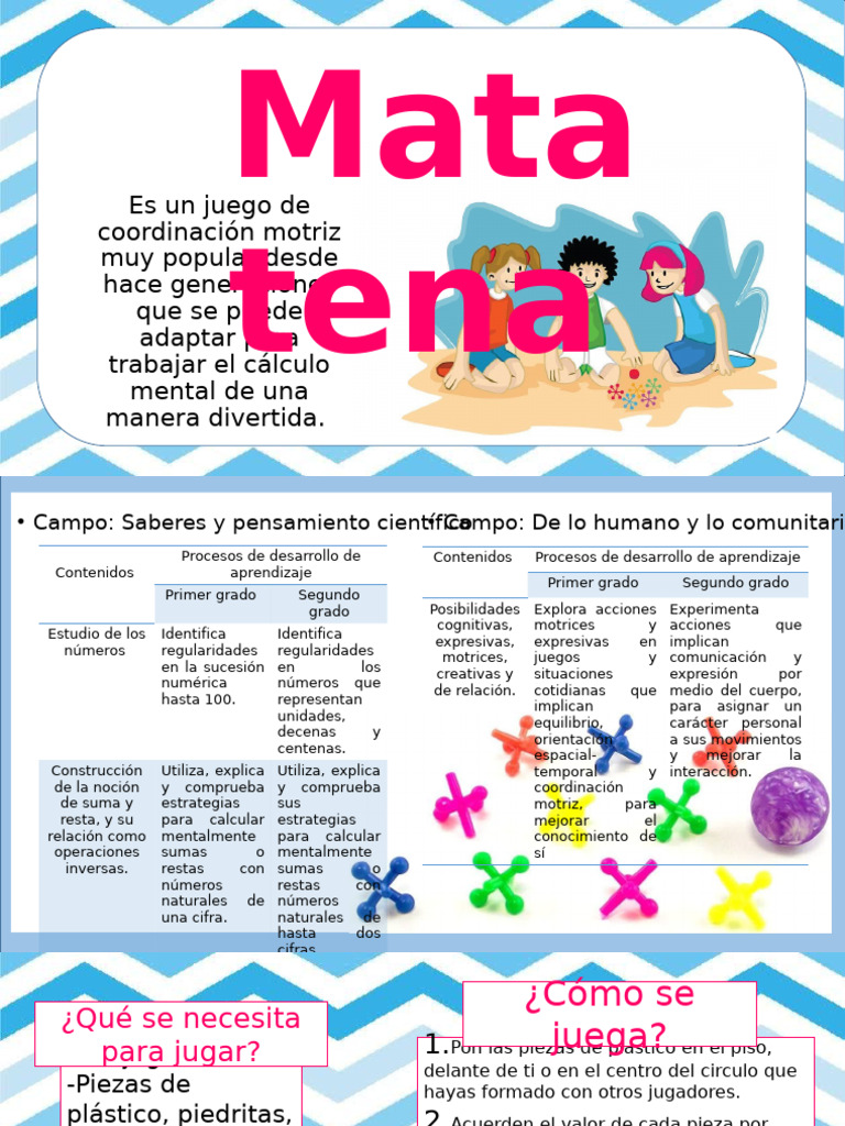 Cómo jugar a la matatena para niños | PDF | Sicología | Ciencias del ...