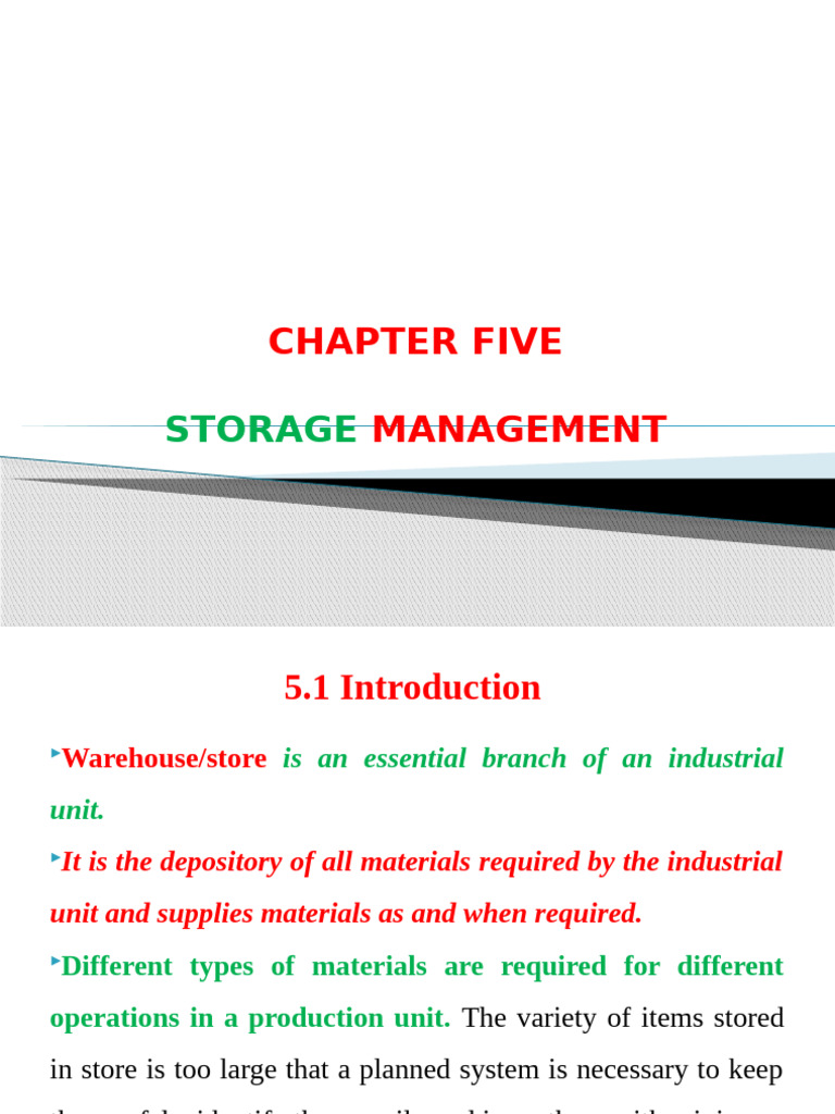 Material Management Note Chapter 5 | PDF