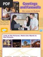 Greetings and Farewells Worksheet | PDF