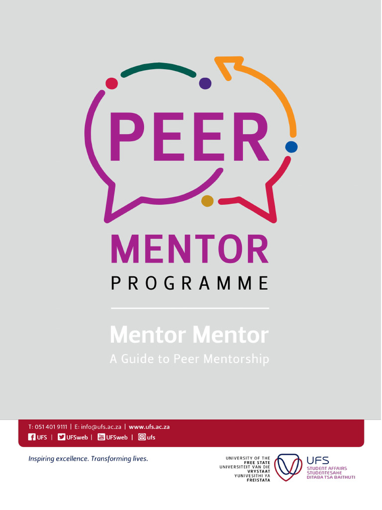 Peer Mentorship Programme Overview | PDF | Mentorship | Goal Setting