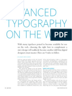 HOW Singles Advanced Typography On The Web