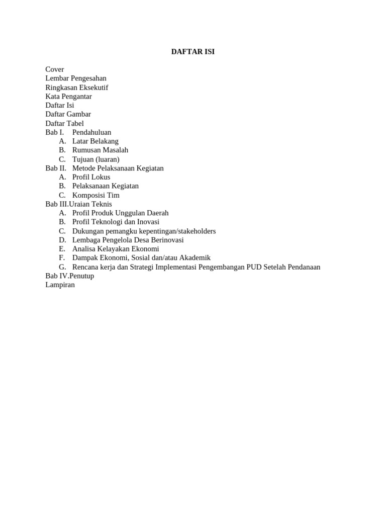 Daftar Isi | PDF