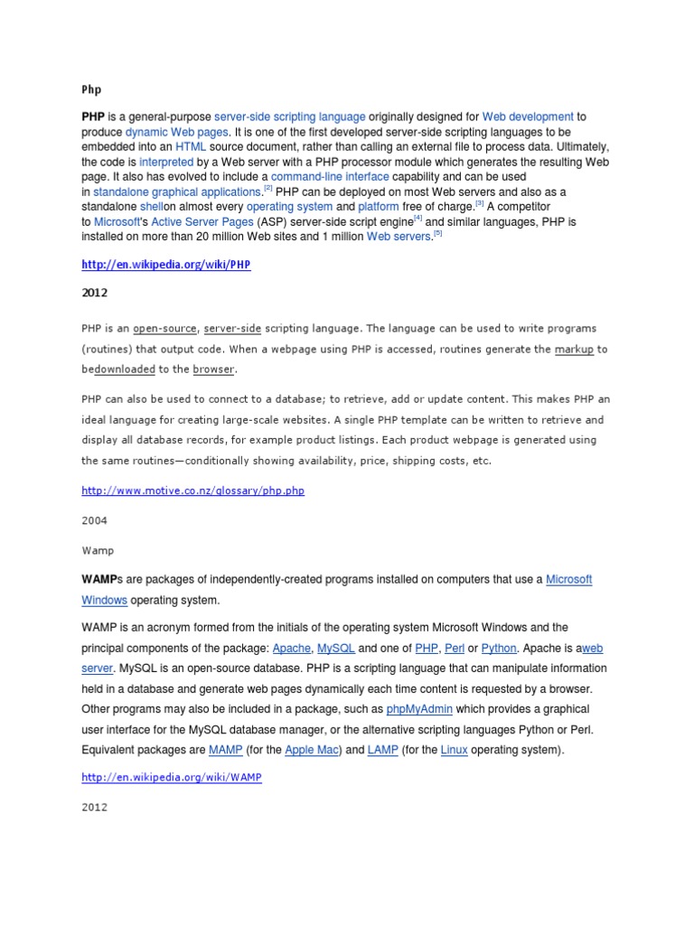 PHP Is A General-Purpose | PDF | Computers | Technology & Engineering