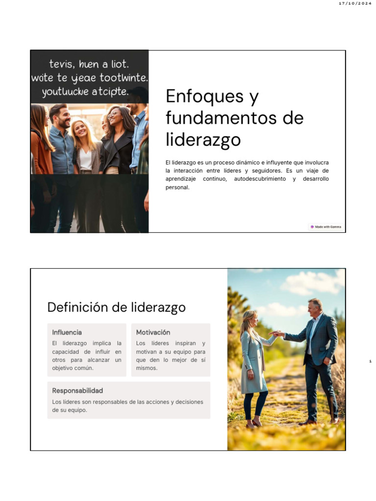 Fundamentos y Teorías del Liderazgo | PDF | Liderazgo | Motivación