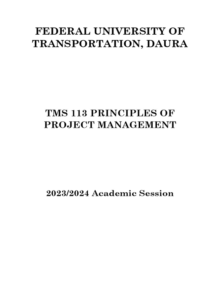 Principles of Project Management | PDF | Project Management | Goal