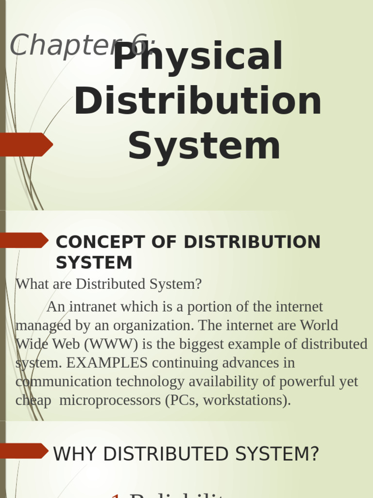 Understanding Physical Distribution Systems | PDF | Logistics | Warehouse