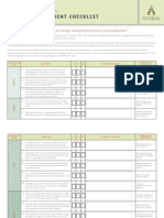 Energy Management Checklist Form