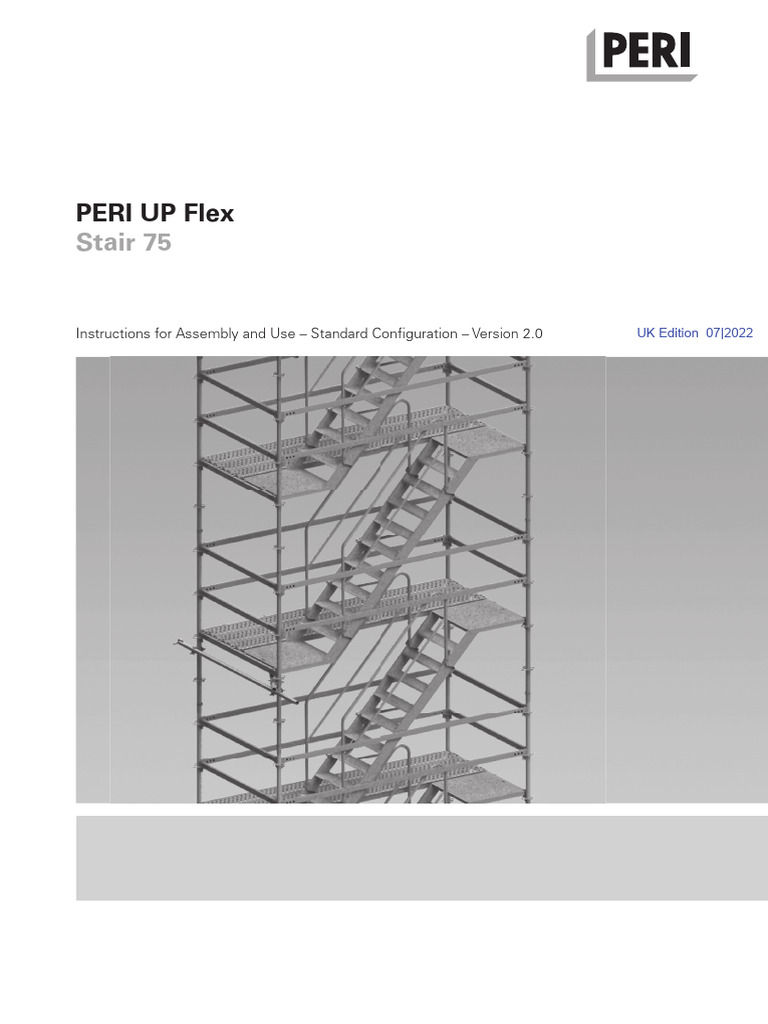 PERI UP Flex Stair 75 Assembly Guide | PDF | Scaffolding | Safety