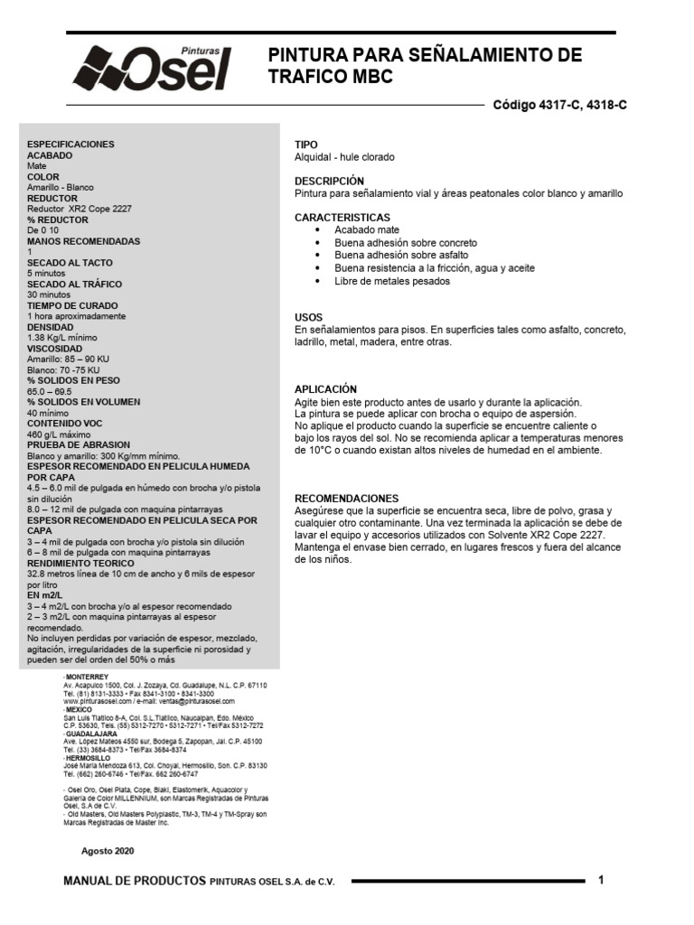 H.T. 4317 - C 4318 - C PTC MBC | PDF | Pintar | Agua