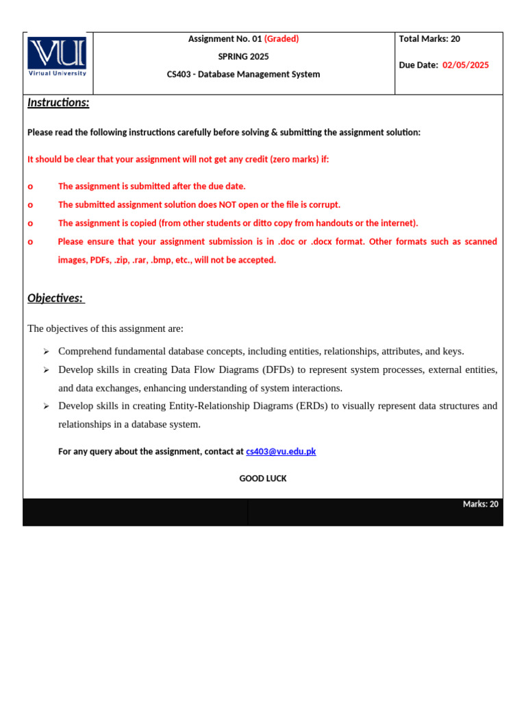 Spring 2025 - CS403 - 1 - BC240438730 | PDF | Computing | Information ...
